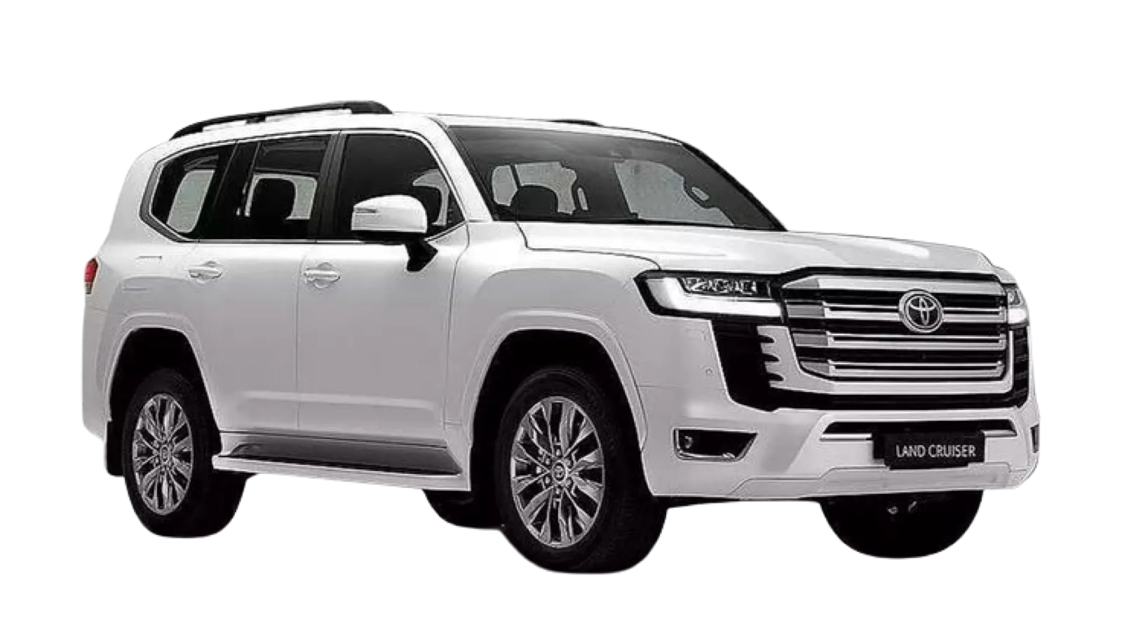 Toyota Land Cruiser blanca de alta gama